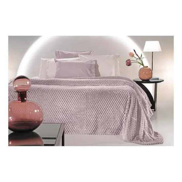 Σετ Κουβέρτα Fleece Μονή και Μαξιλαροθήκη Διακόσμησης Guy Laroche Smoothie Melanze 160x220