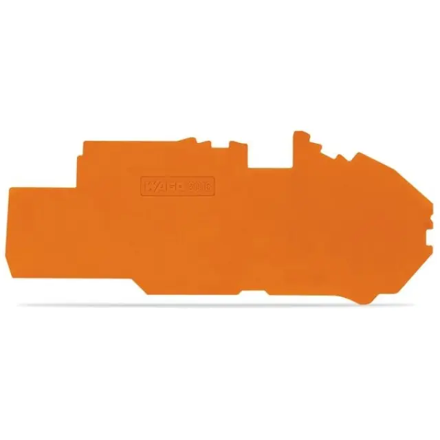 End and intermediate plate 1 mm thick orange