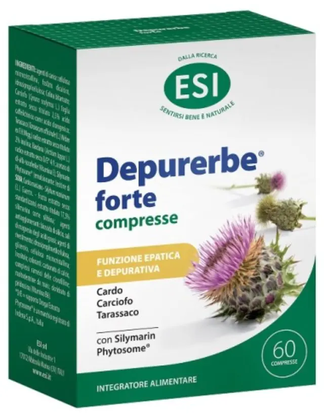 ESI Depurerbe Forte Tablets 60tabs – Ηπατική Υποστήριξη & Αποτοξίνωση