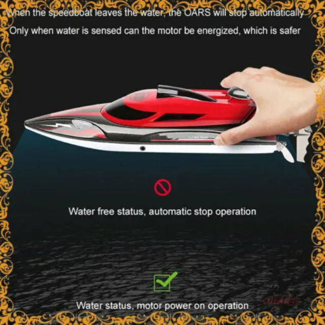Speedboat HJ808 Τηλεκατευθυνόμενο Σκάφος Κόκκινο 3