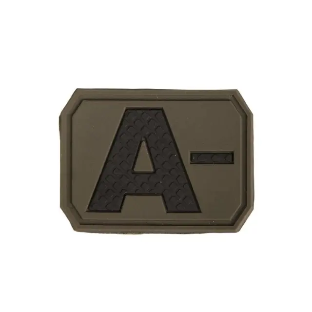 Mil-Tec OD 3D Blood Type Patch Α Negative Olive-Σήμα Ομάδα Αίματος Α Αρνητικό Χακί - 06-Χακί-Olive Green 2
