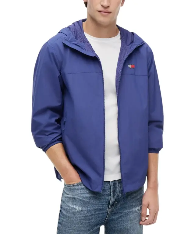 Tommy Hilfiger - Ανδρικό Αντιανεμικό Μεταβατικό Μπουφάν Chicago Packable Ripstop Relaxed Fit DM0DM23223-C6Q Μπλε 2