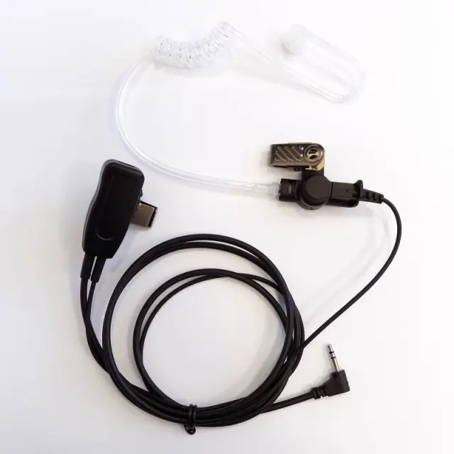 Ακουστικό Για Walkie Talkie Motorola TLKR Με PTT Και Διάφανο Σπιράλ Σιλικόνης OSIO NT-8790