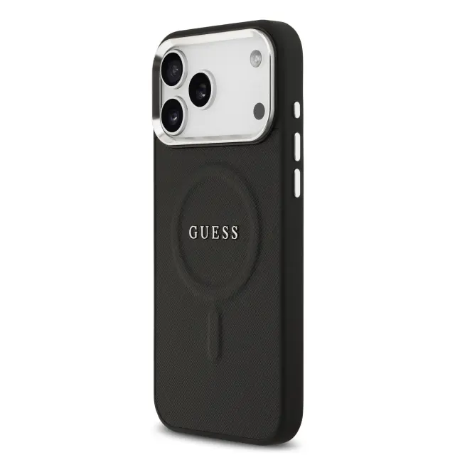 Guess PU Saffiano MagSafe Case for iPhone 17 Pro Max Black 2
