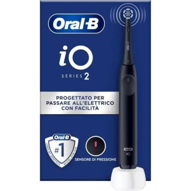 Oral-B Io 2 Ηλεκτρική Οδοντόβουρτσα με Αισθητήρα Πίεσης Μαύρη