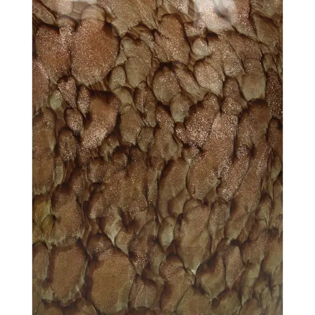 Κηροπήγιο Καφέ Γυαλί 12.5x12.5x10cm 3