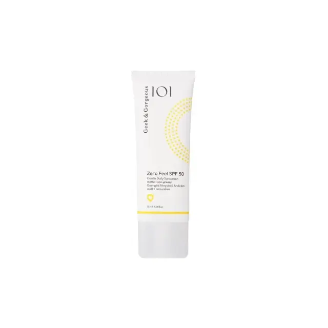 Geek & Gorgeous Zero Feel SPF50 Sunscreen Αντηλιακό Προσώπου, 75ml