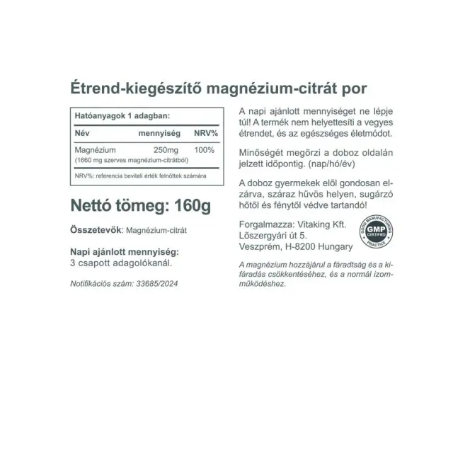 Vitaking Magnesium Citrate Powder 2