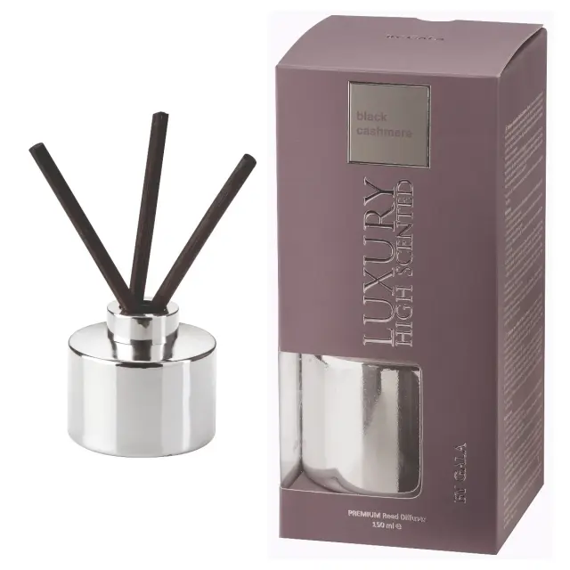 Diffuser Luxury Black Cashmere 150 ml με 3 Ξυλάκια 8.5x7.5cm