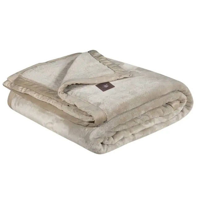 Κουβέρτα 220x240 King Size Βελουτέ Essential Greenwich Polo Club 3972 Taupe 100% Πολυέστερ 3