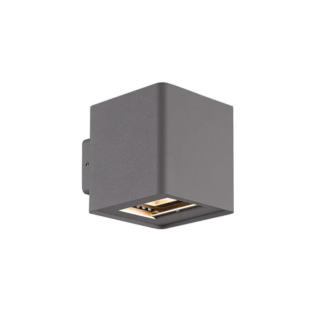 Man Φωτιστικό Led τοίχου Up/down 14W 3000K 0-130° IP54 10x10.5x11.9cm ανθρακί