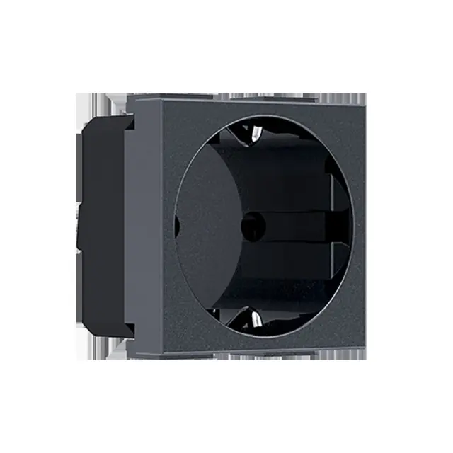 MODYS ΠΡΙΖΑ ΣΟΥΚΟ ΑΣΦΑΛΕΙΑΣ ΑΝΘΡΑΚΙ 2P+E 16A 250VAC IP20 / 10101312480