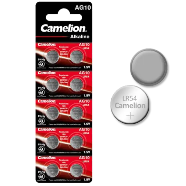 Camelion AG10 αλκαλικές μπαταρίες ρολογιών 1.5V 10τμχ