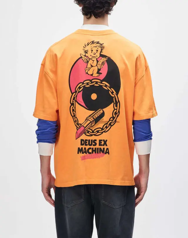 ROUGHNECK TEE PERSIMMON ORANGE ΜΠΛΟΥΖΑ ΑΝΔΡΙΚΟ Orange - XL 2