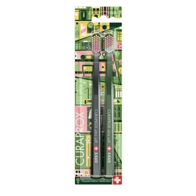 Curaprox C5460 Ultra Soft Duo Recycled Edition 2025 Ανακυκλωμένη Έκδοση 1 ζεύγος