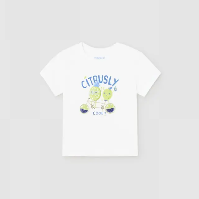Baby 6 μηνών έως 4 ετών Μπλούζα διαδραστική Better Cotton λευκό - 2Ε