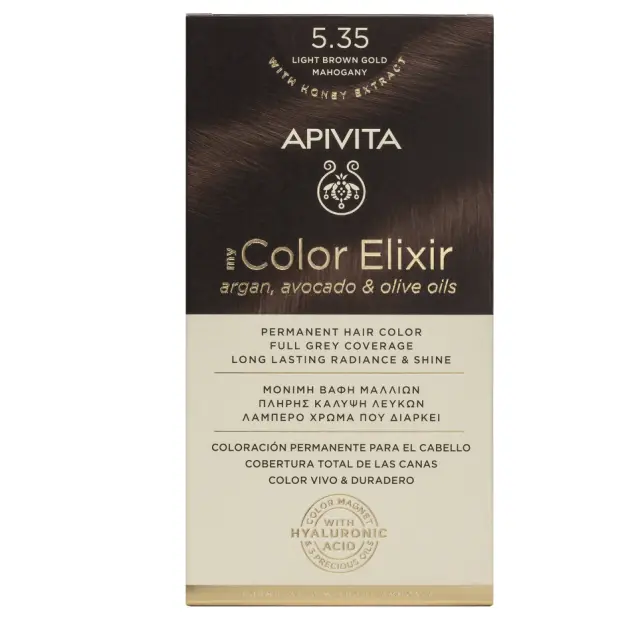 Apivita My Color Elixir 5.35 Καστανό Ανοιχτό Μελί Μαονί