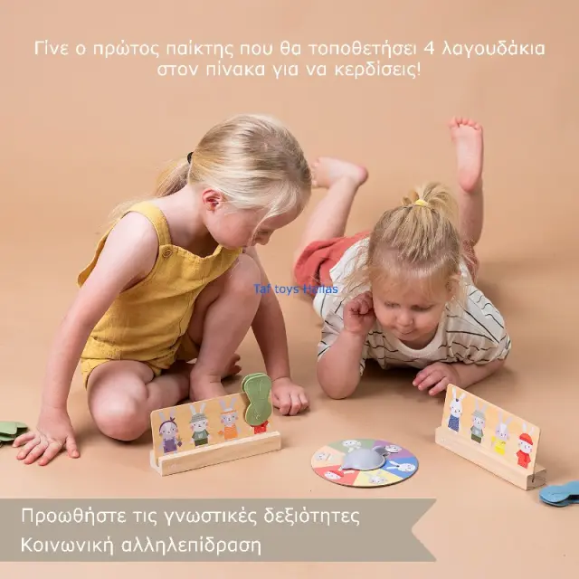 Παιχνίδι Ξύλινο Ζωάκι Taf Toys My First Bunny Bingo T-13345 3