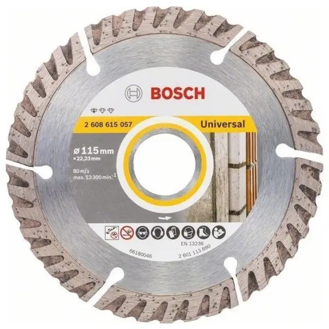 Διαμαντόδισκος Κοπής BOSCH STANDARD FOR UNIVERSAL 115x2x10mm