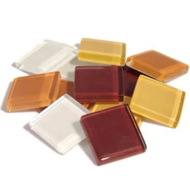 Γυάλινες Ψηφίδες Soft Glass - Brown Mix - 20x20mm - 200gr