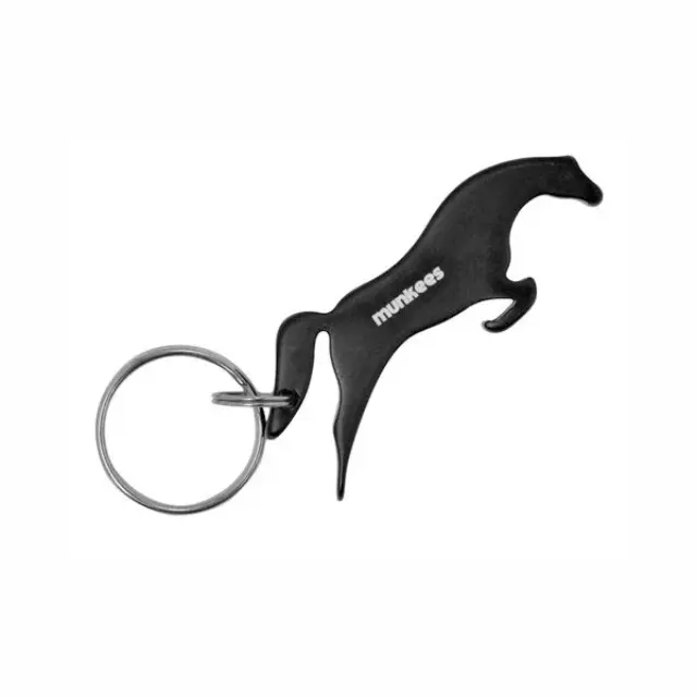 Munkees Μπρελόκ & Ανοιχτήρι / Key Ring & Bottle Opener: Horse (3 χρώματα) - Μαύρο