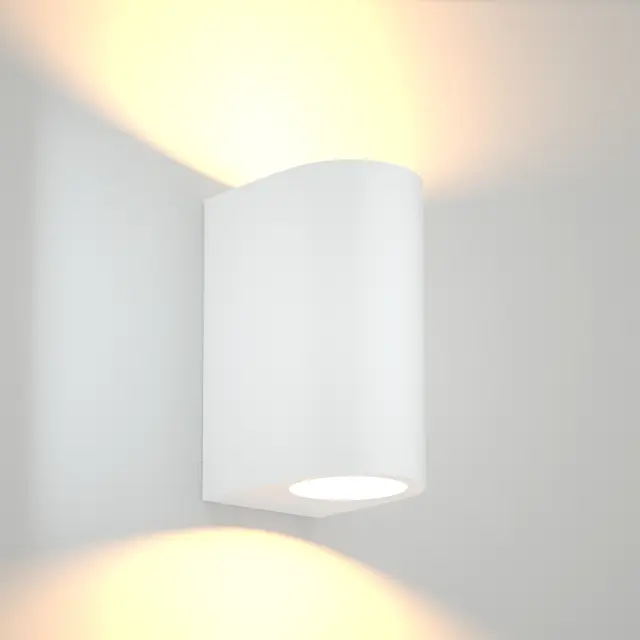 it-Lighting Michigan 2xGU10 Outdoor Up-Down Wall Lamp White D:14.7cmx9cm (80200124) 2
