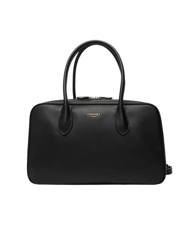 Twinset - Γυναικεία Τσάντα Large Bowler Bag 252TD8061-00006 Μαύρο
