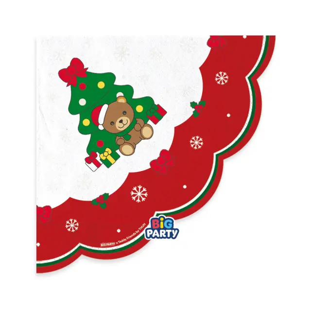 Χαρτοπετσέτες φαγητού Christmas Teddy Friends by THUN / 16 τεμ.