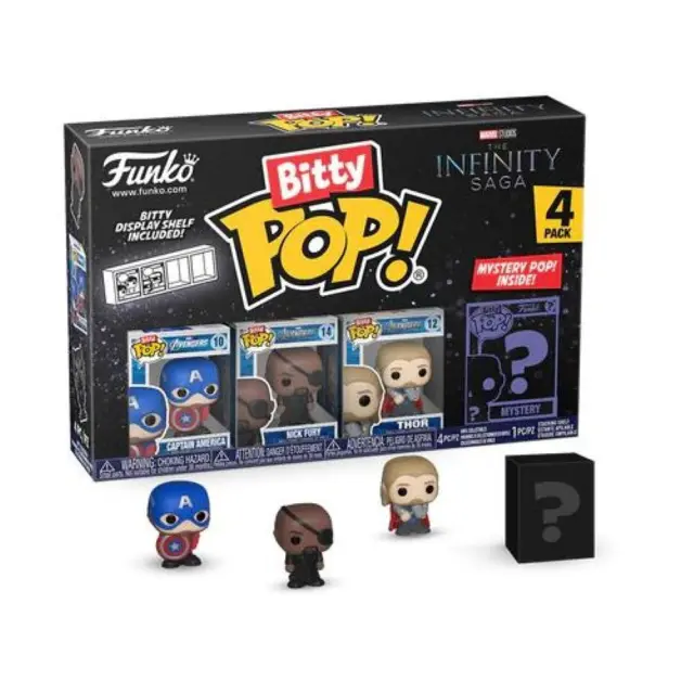 Funko Bitty Pop! 4-Pack: Marvel The Infinity Saga - Captain America Vinyl Figures