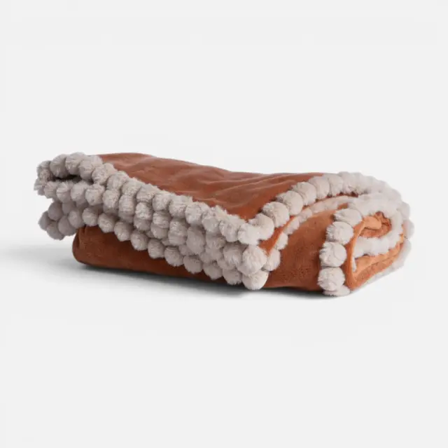 Κουβερτάκι Καναπέ Pompozia 130x180 Nef Nef Homeware, 100% ΠΟΛΥΕΣΤΕΡΑΣ - CAMEL (040946)