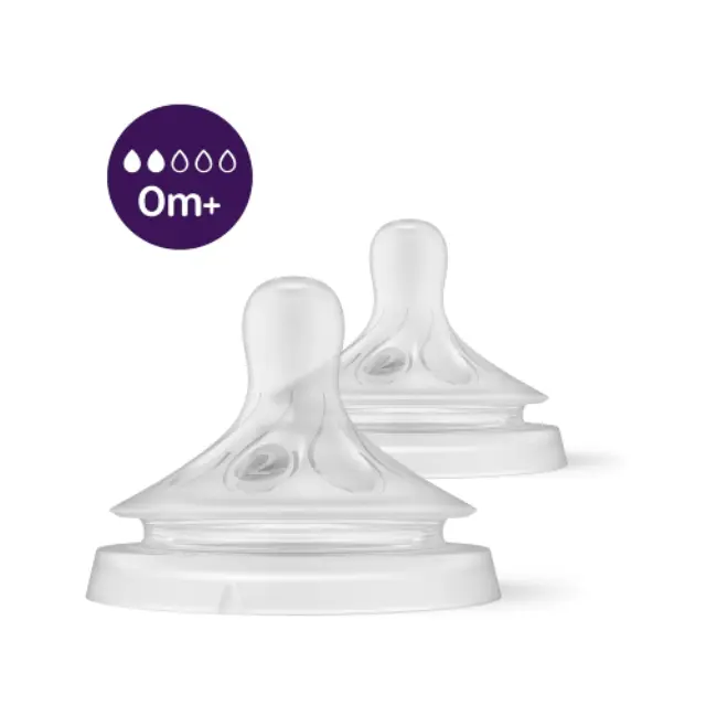 Philips Avent - Niplle, Natural Response Nipple 2 pieces Slow Flow Nipple - Baby and Children