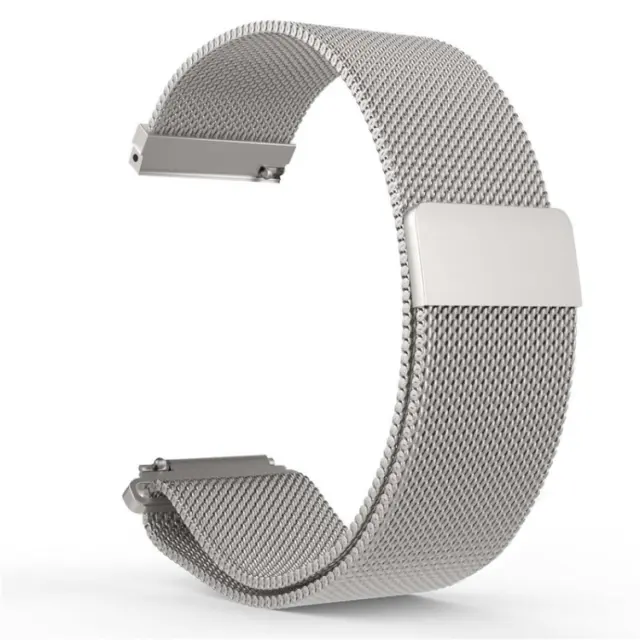 Milanese Mπρασελέ Μεταλλικό Λουράκι για Amazfit Bip/ Galaxy Watch 42mm/ Vivoactive 3/Vivomove (Fits all 20mm) - Ασήμι ΟΕΜ