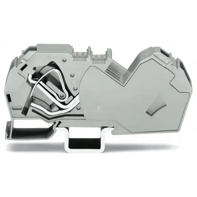 2-conductor through terminal block 35 mm² with integrated end plate gr