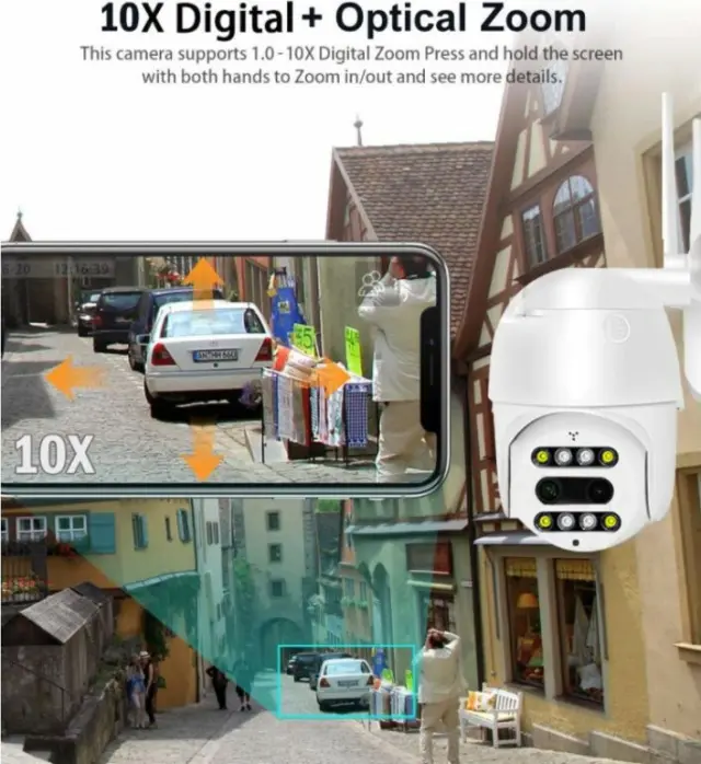 Andowl Q-S2000 IP Κάμερα Παρακολούθησης Wi-Fi Full HD 1080p Αδιάβροχη με Αμφίδρομη Επικοινωνία και Φακό 3.6mm 3