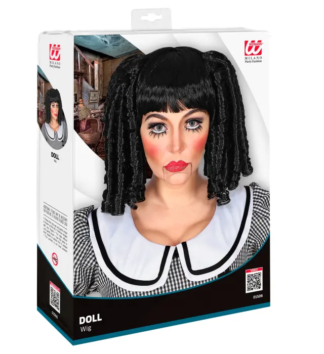 Αποκριάτικο Αξεσουάρ Περούκα Doll (Widmann) (W-01506) 3