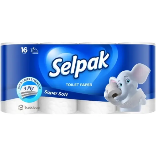 Selpak Χαρτί Υγείας Super Soft 16 Ρολά 3 φύλλα