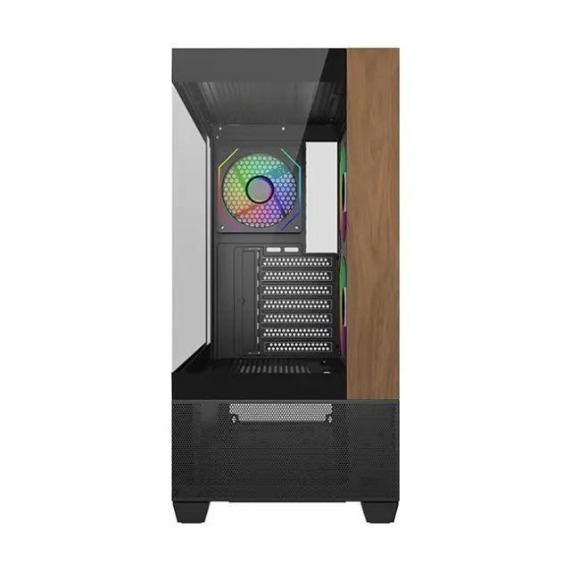 CoolerMaster PC Case Elite 690 Wood Midi Tower Black (E690-KHNN-S00) 2