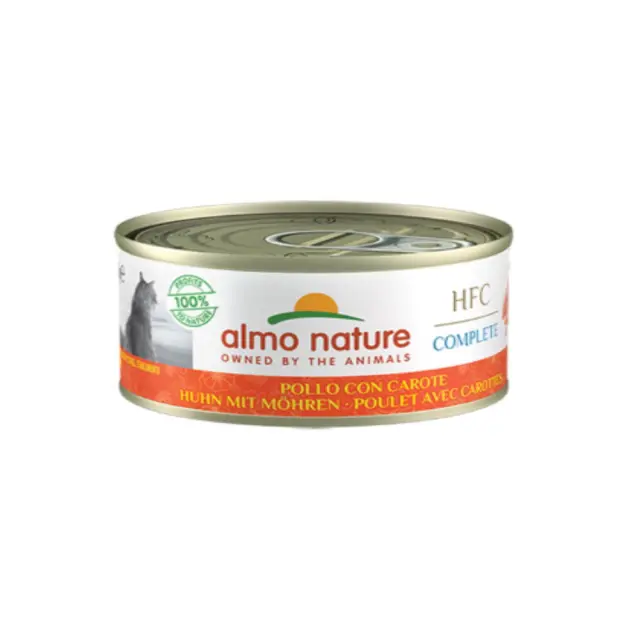 Almo Nature Cat Adult HFC Complete Κονσέρβα Κοτόπουλο & Καρότα 70gr Μονόχρωμο
