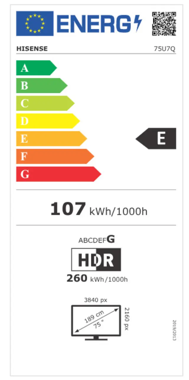 Hisense Smart Τηλεόραση 75" 4K UHD Mini LED U7Q HDR (2025) 75U7Q 2