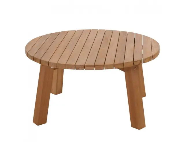 Τραπεζάκι Κήπου Lesli Living από ξύλο Teak, με διαστάσεις 80x80x40cm - Καφέ 42474