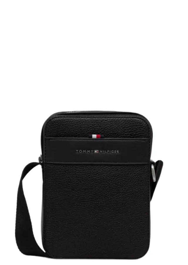 Tommy Hilfiger Ανδρική Μικρή Τσάντα TH Central Mini Reporter Μαύρο