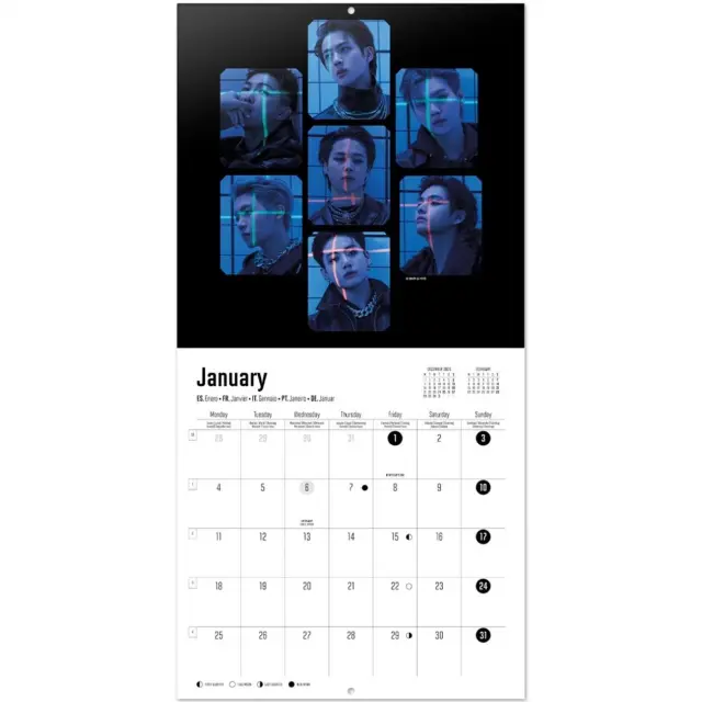 HMEΡΟΛΟΓΙΟ ΤΟΙΧΟΥ BTS 2027 30X30 CALENDAR CP27045 3