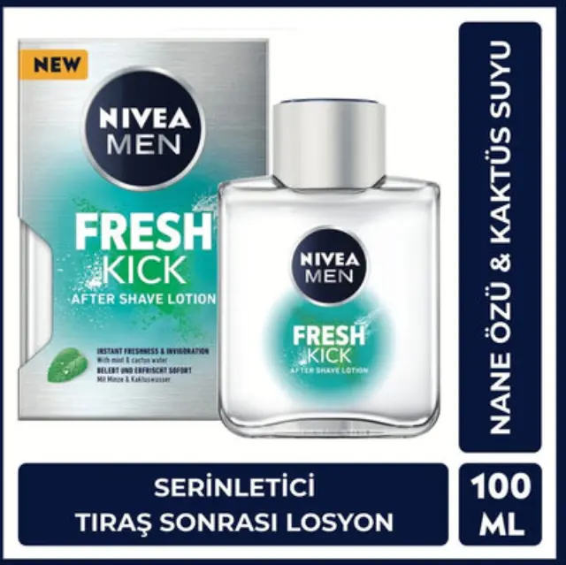 Nivea Men Fresh Kick Λοσιόν Μετά το Ξύρισμα για Άμεση Ανακούφιση και Φρεσκάδα 100ml