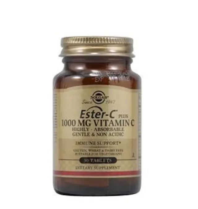 Solgar Ester-C 1000 mg Βιταμίνη C Συμπλήρωμα Διατροφής Βιταμίνη C για Ενίσχυση του Ανοσοποιητικού που Απορροφάται 4 Φορές Περισσότερο 30 ταμπλέτες