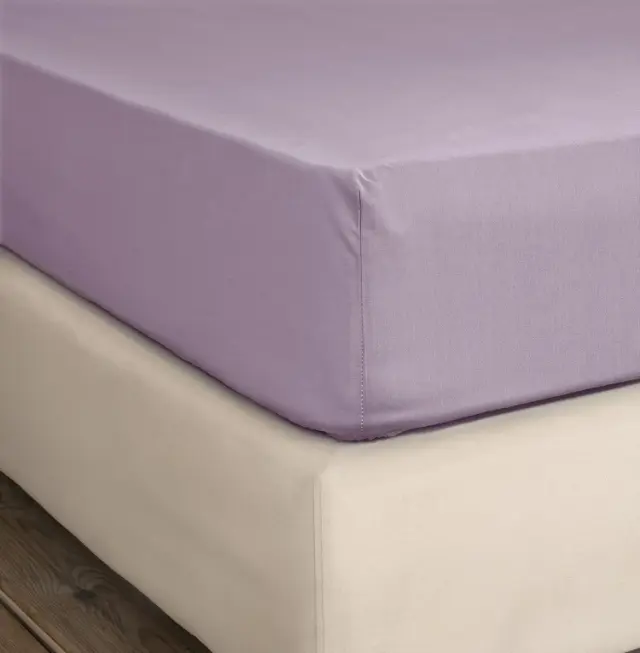 Σεντόνι Υπέρδιπλο 240x260 Nima Unicolors SS24 100% βαμβακερόΧωρίς Λάστιχο- Pale Mauve 2