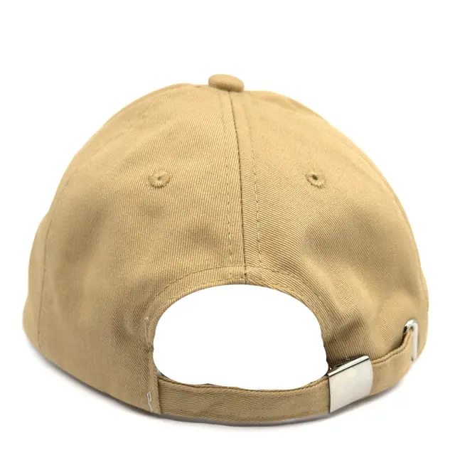 Μπεζ Καπέλο Baseball Βαμβακερό με Κέντημα - ONE SIZE 3