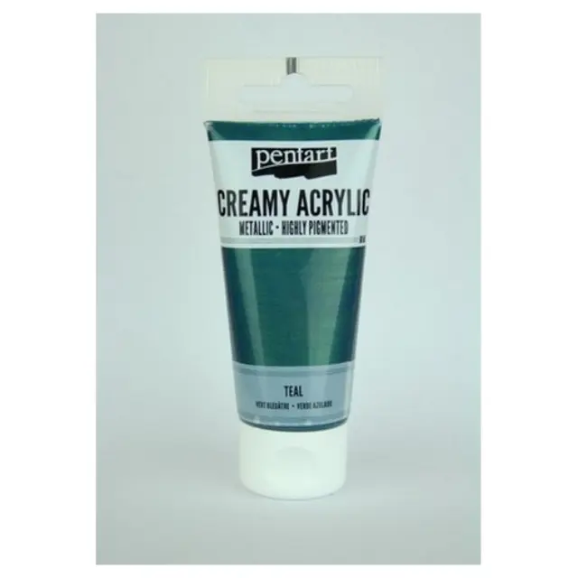 Χρώμα ακρυλικό Creamy 60ml Pentart - Metallic Teal