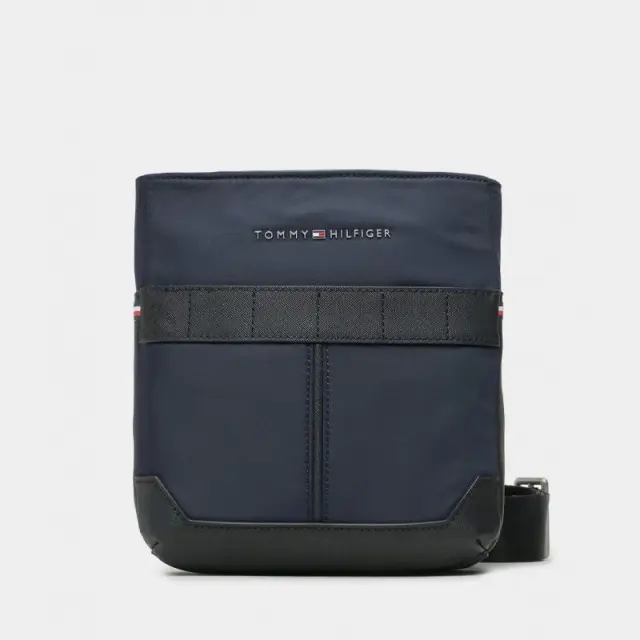 Tommy Hilfiger - Ανδρική Τσάντα Ώμου/Χιαστί Th Elevated Nylon Mini Crosover AM0AM10943-DW6 Μπλε Ναυτικό