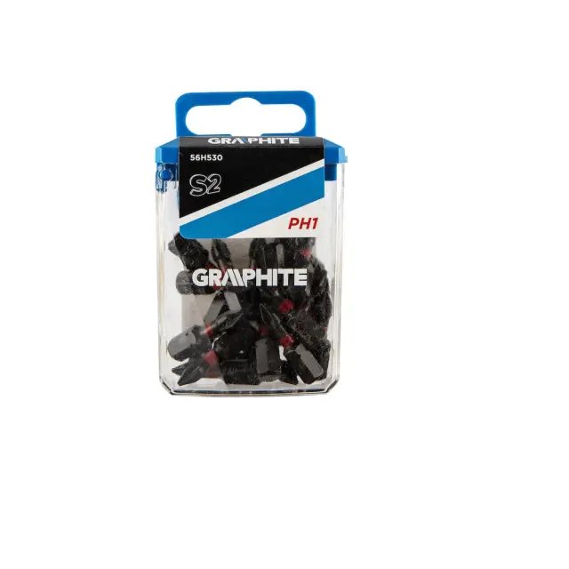 Σετ Μυτών Δράπανου Graphite 56H530 PH 1 x 25mm Σετ 20τμχ