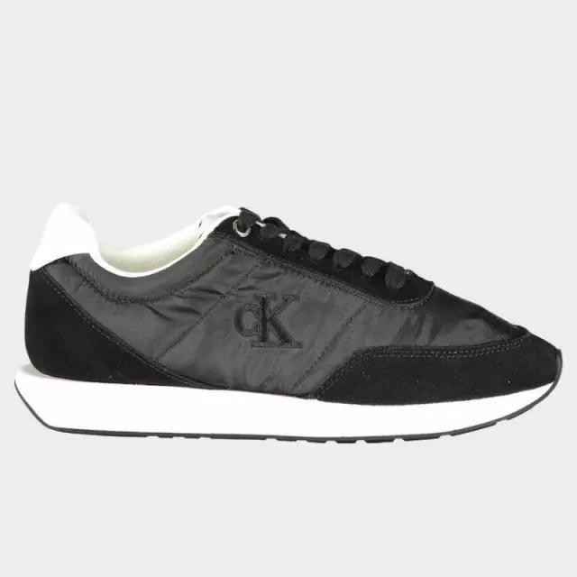 Calvin Klein - Γυναικεία Sneakers Retro Runner Lace Up Nylon Mgn YW0YW01990-0GM Μαύρο - 40